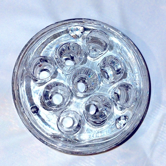 Cambridge Glass Company Other - Antique Cambridge Glass Company Crystal Flower Frog 9 Holes Circa 1916 3” Wide